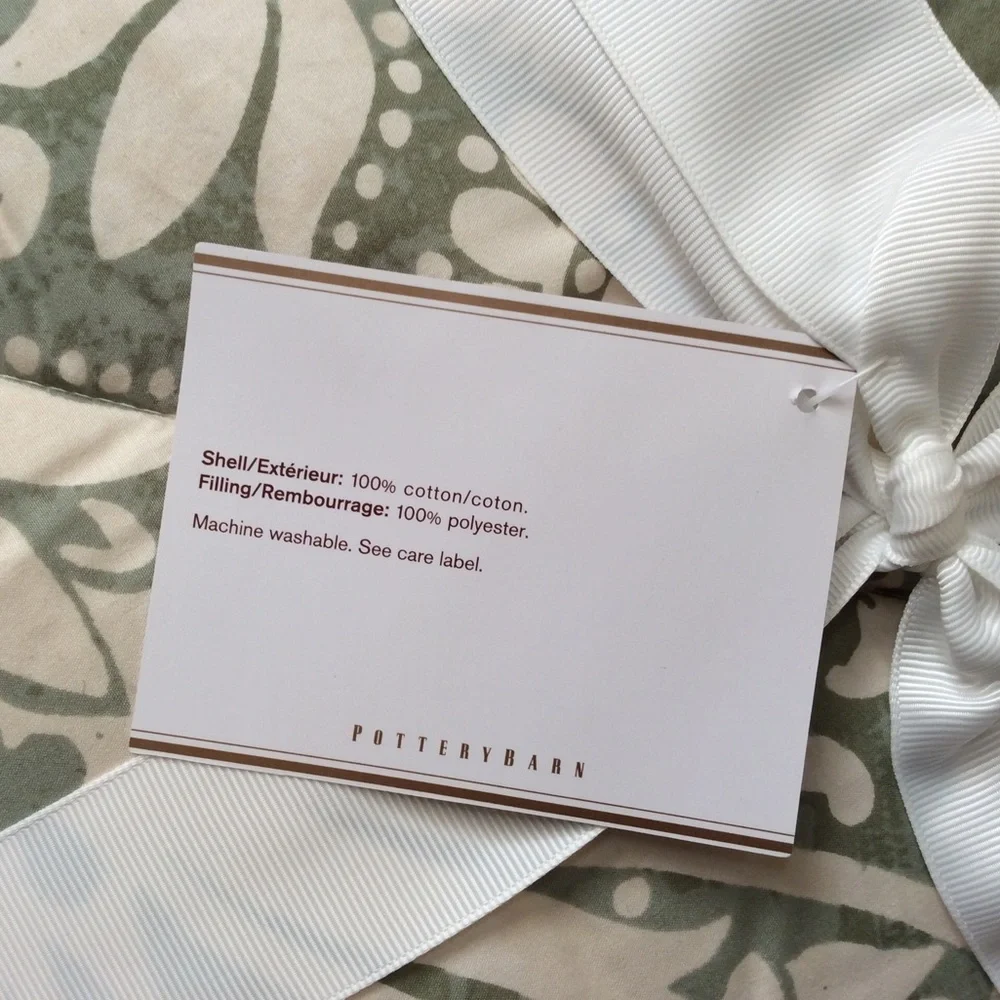Pottery Barn Lorraine Comforter Quilt Twin